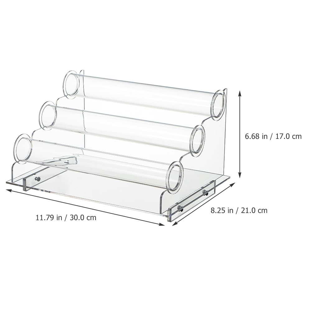 Kichvoe 3-Stöckiger Acryl Schmuckständer Transparent Organizer Für Armbanduhren Armbänder Halsketten Und Haargummis Schmuckhalter Für Zuhause Und Juweliergeschäft