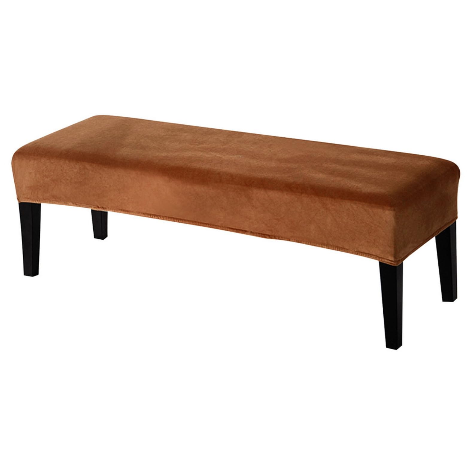 SearchI Stretch Dining Bench Cover, Washable Durable Bench Covers Slipcover, Rectangle Bench Seat Covers for Dining Room Living Room Kitchen(Velvet