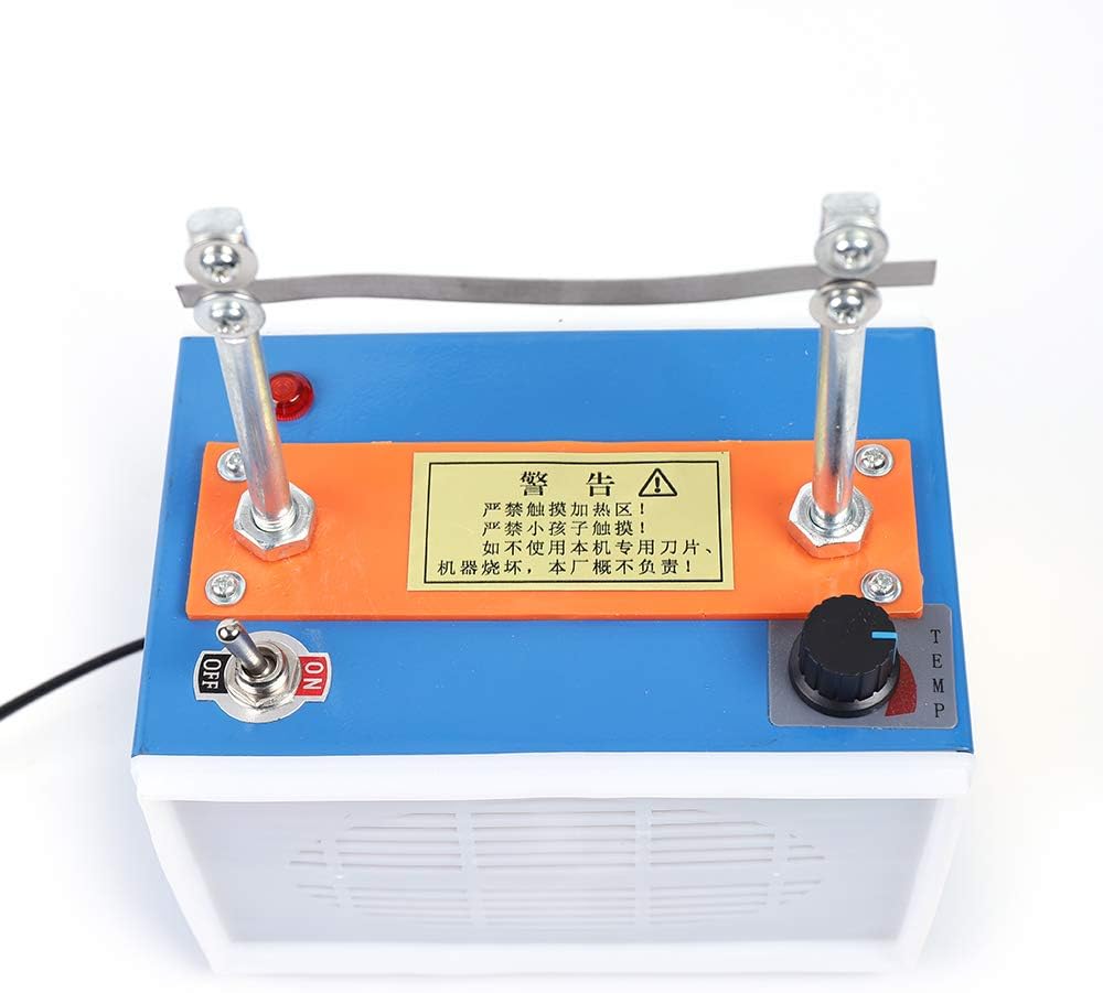 35W Electric Rope Cutter 110V Hot Knife Rope Cutter, Temperature Adjustable Bench Mount Cutting Tool Kit, Thermal Cutting Blade, Braid Fabric Webbing Belting Ribbon Cutter Cutting Tool