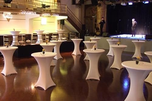 Stehtischhussen für Gastro und Bistrotische von Uzal in Stretch-Qualität