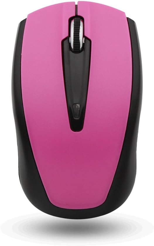 Yafox HM8130 Computer Mouse High-Precision Wireless Optical Mouse for Laptops and PC's. (Pink)