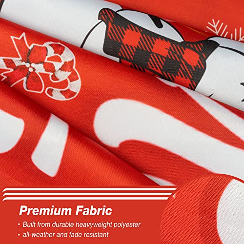 Xifan Christmas Flag Double Sided 3X5 Ft Outdoor, Large Merry Christmas And Happy New Year Banner With Red Gnome Truck Snowman Christmas Tree, Gift Wall Winter Decor Decoration #TOP2