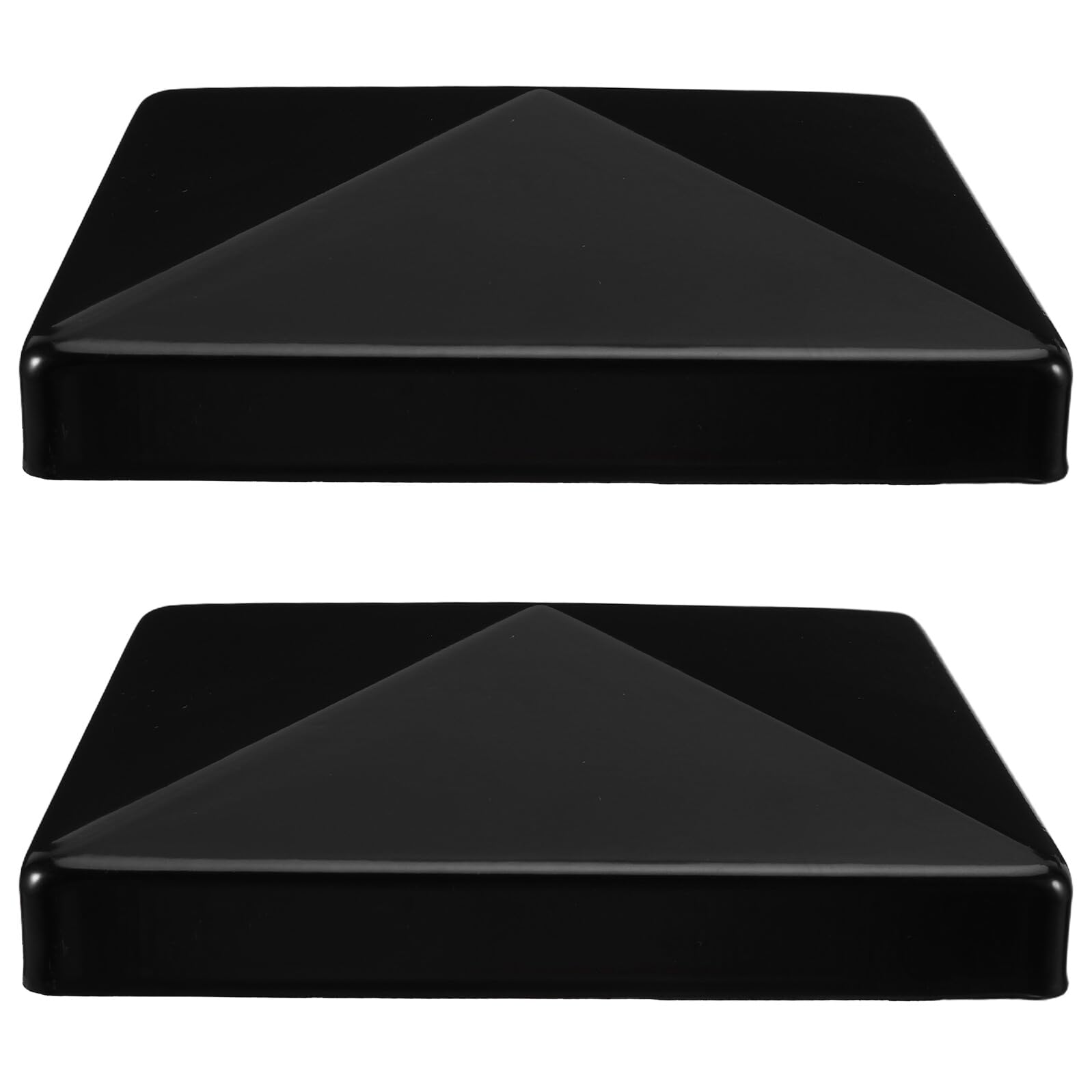 Capuchons de clôture anti-humidité ORFOFE couvre-poteaux pyramides noirs
