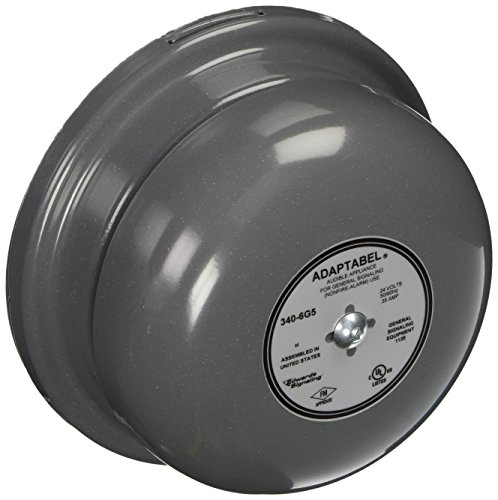 Edwards-Signaling Bell, 24VAC, 0.350A, Gray (340-6G5)