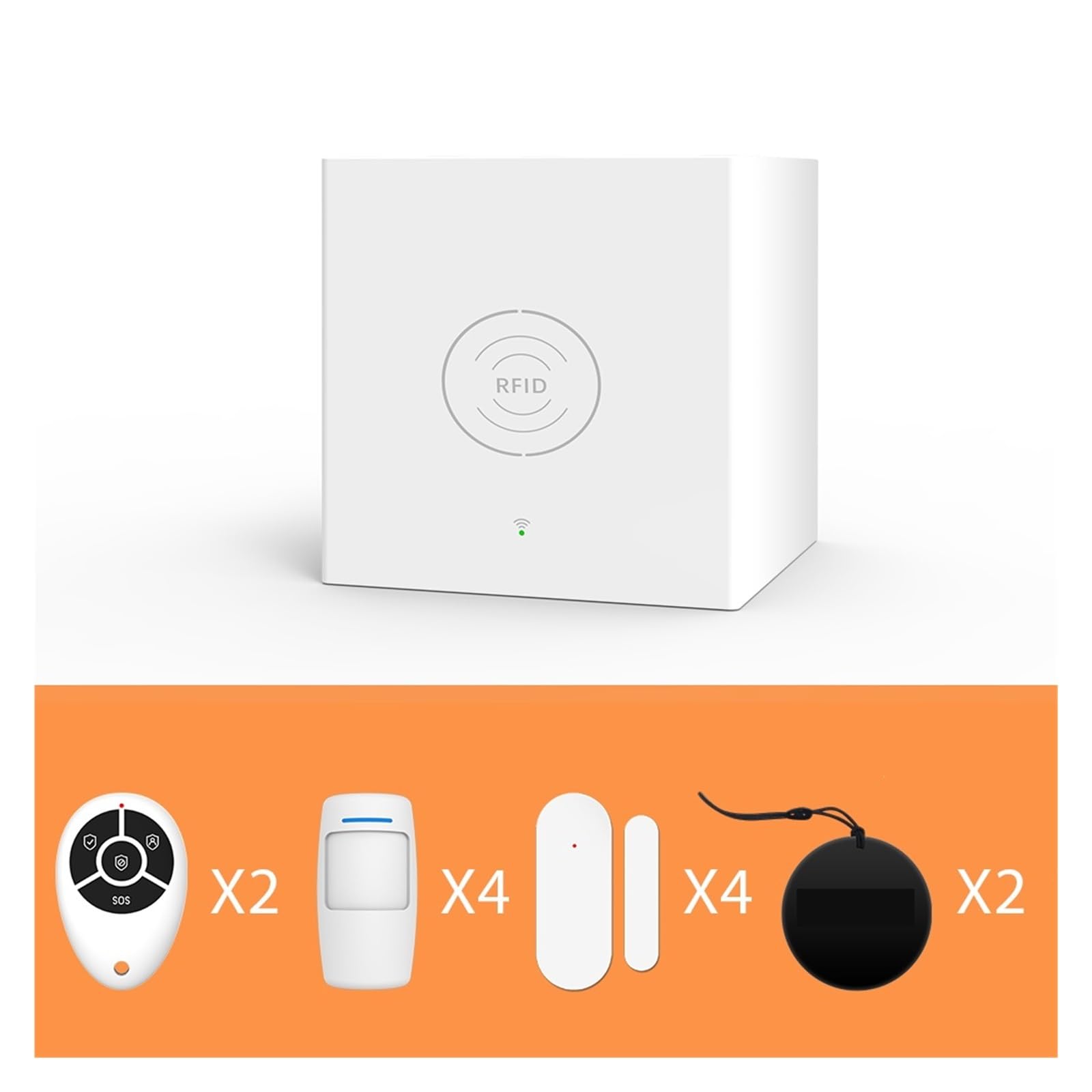Sistemi Allarme Casa Di Allarme Kit Wireless WiFi Smart Security Protection Support RFID APP Control Works(Set-K 13Kit)