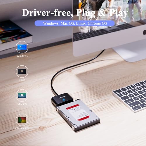 USB SATA Adapter Wavlink USB 3.0 auf SATA mit 12V 2A Netzteil