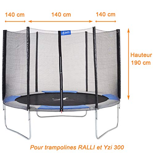 KANGUI - Filet de sécurité Seul, Filet de Remplacement pour Trampoline Rond Ø 300cm – vue 4