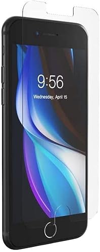 ZAGG InvisibleShield Glass Elite VisionGuard+ Apple iPhone SE/8/7/6s/6 (Screen)- Anti-microbial, Impact Protection, Scratch Resistant, Blue-Light Filter