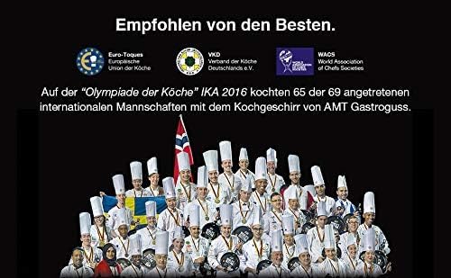 AMT Gastroguss Bratpfanne, 26 cm Ø, 7 cm hoch, Schmorpfanne, fester Stiel, nicht induktionsgeeignet, Lotan® Antihaft-Veredelung… – Ansicht 6