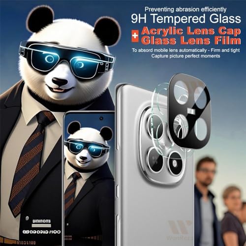 Image of Pack 1- Back Camera Glass Protector for Redmi Note 15 Pro Plus 5G [3D Premium] Camera Glass Protector (Black)