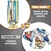Shimeyao Medal Hanger Display Honor Display Rotatable Award Holder Rotating Metals Rack Adjustable Award Holder Stand for Basketball Running Sports Race, 30+ Medals(Gold)