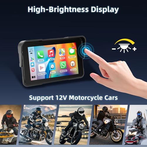 Pantalla para Motocicletas con Android Auto Inalámbrico para Olvidar Cables 6