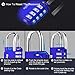 Diyife Combination Padlock, 4 Digit Outdoor Waterproof Lock for School Gym Sports Locker, Fence, Toolbox, Case, Hasp Cabinet Storage (Blue)