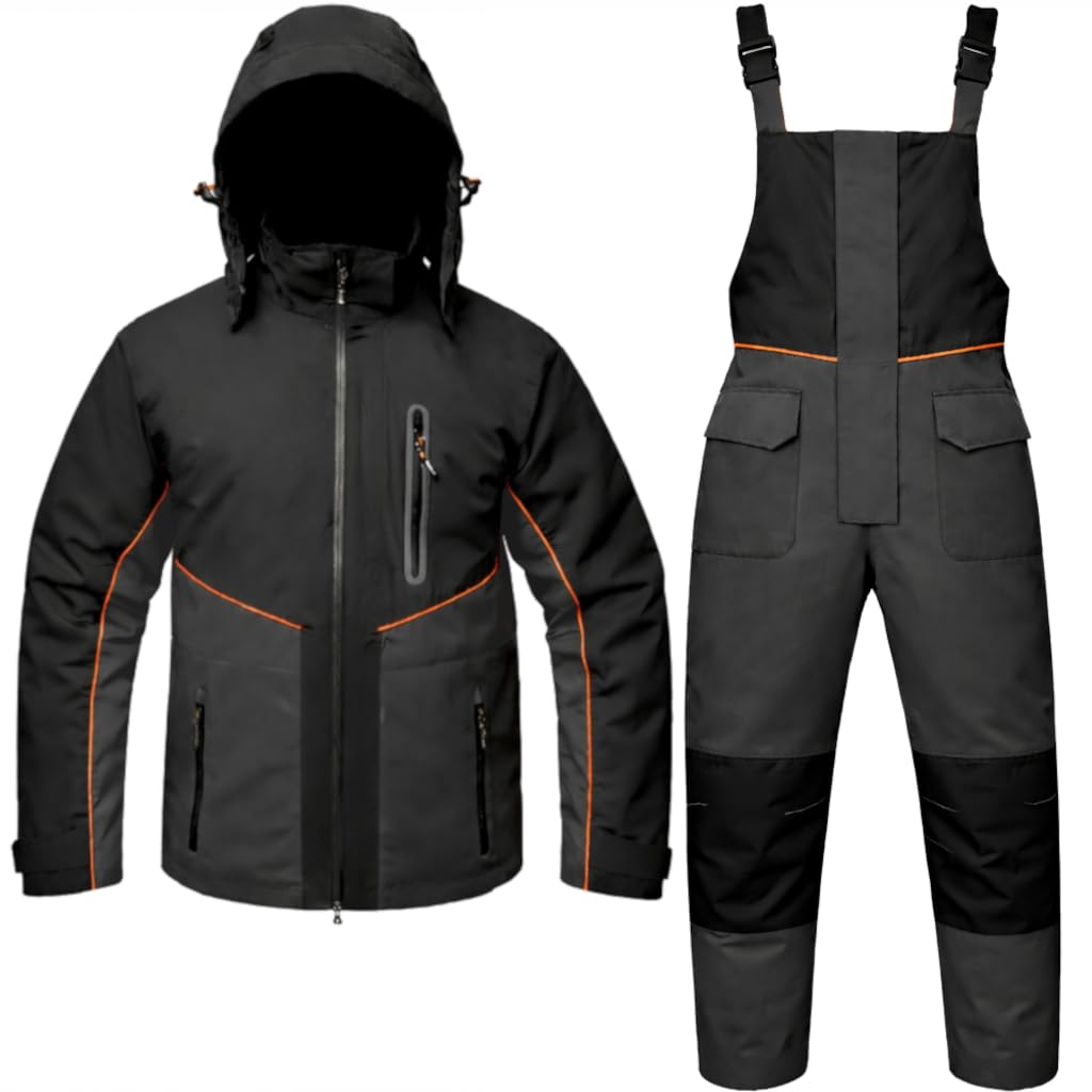 FLADEN Polar Thermoanzug 2-teilig Jacke + Hose – Angelanzug, wasserdicht, atmungsaktiv, Outdoor Winteranzug