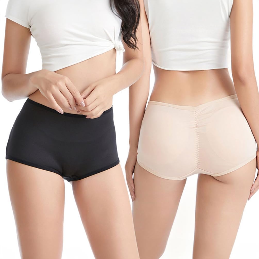 SUIUOI Donna Butt Lifter Push Up Glutei Pantaloncini,Mutandine Modellanti Butt Lifter Po Push Up Mutande Corsetto,Mutande Imbottite Slip Enhancer Figura Formante Pantaloni Imbottitura Rimovibile