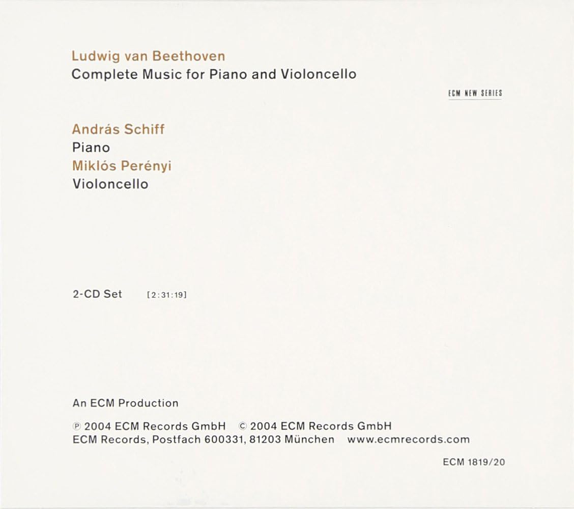Beethoven: Complete Music for Piano and Violoncello
