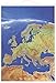 Produktbild Europakarte Europa Panorama (englisch), 97 x 136 cm mit Metallleiste (9709929627