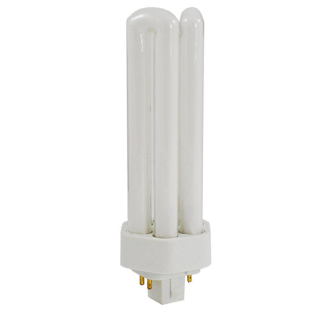 sunlite plt26/e/sp27k 26-watt compact fluorescent plug-in 4-pin light bulb, 2700k color 6 pack