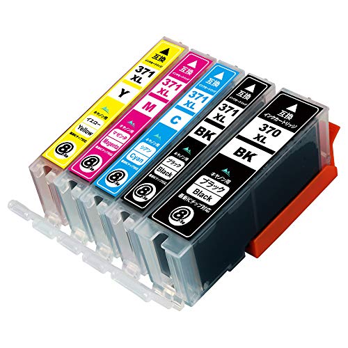 Amazon.co.jp: CANON 371/370 5色パック大容量【BCI-370XL BK】+