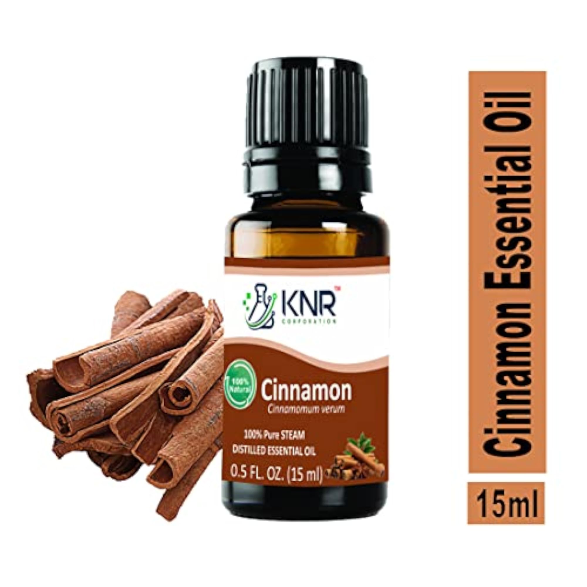 KNR Cinnamon Essential Oil, 100% Pure & Natural