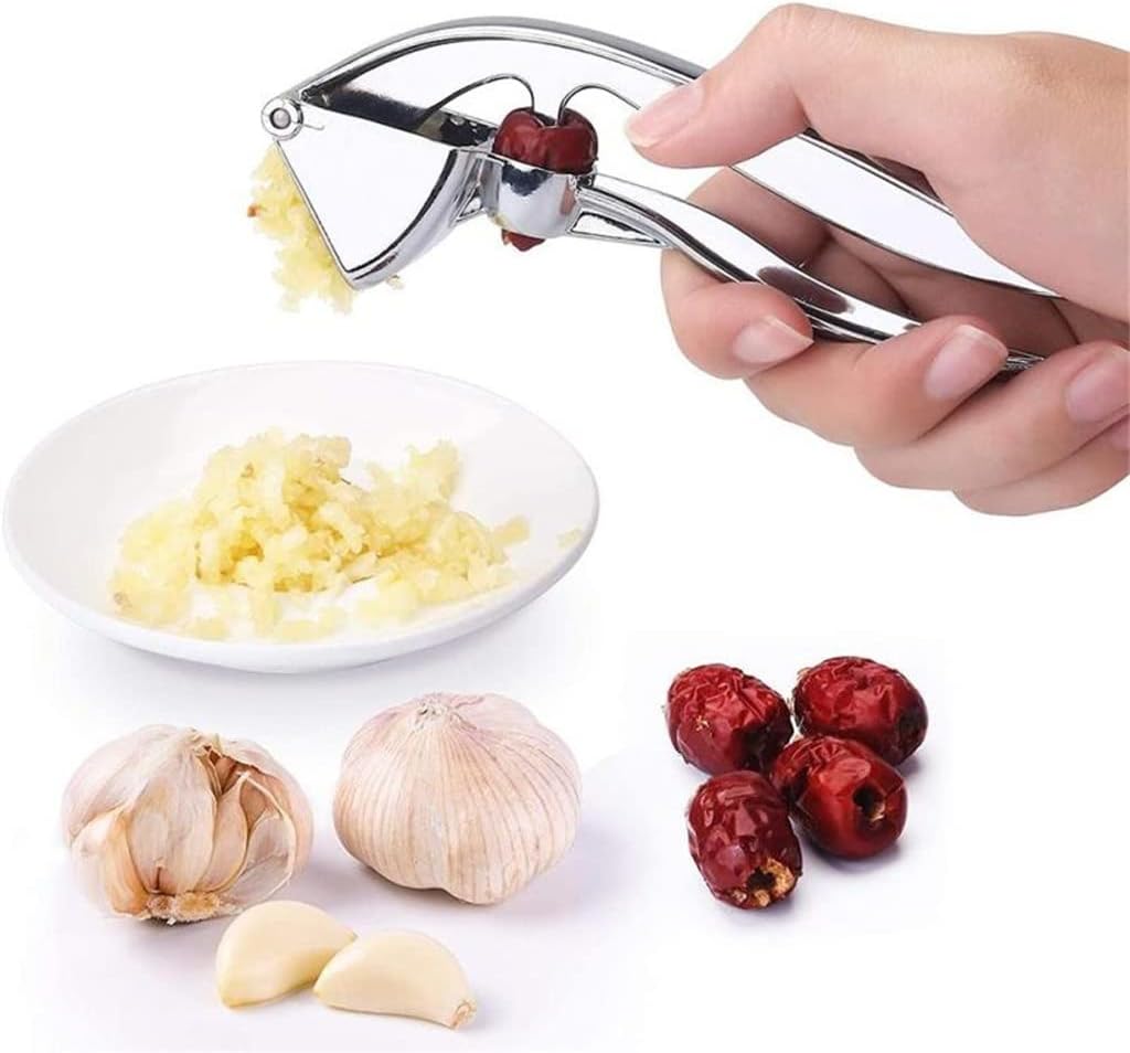 Garlic Press Crusher Ginger Squeezer Masher Handheld Cherry Remover Jujube Remove Pit Core Corer