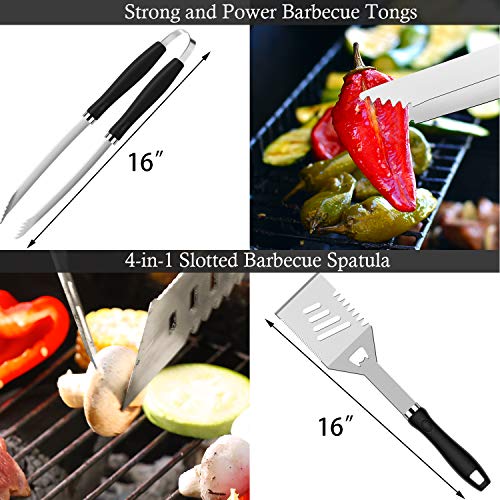 image for ROMANTICIST 26pcs Grilling Accessories Kit for Men Women, Stainless St