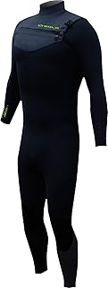 Mens Front Zip Fullsuit H2o 4/3 GBS Traje Completo con Cremallera Frontal para Hombre