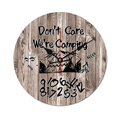 Horloge murale camping rétro : rompez la routine du quotidien chez vous