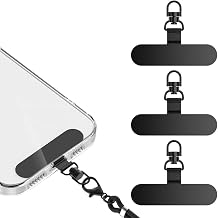 Universal Stainless Steel Phone Tether Tab Heavy-duty,Ultra-thin 360 Rotating Metal Cellphone Lanyard Patch