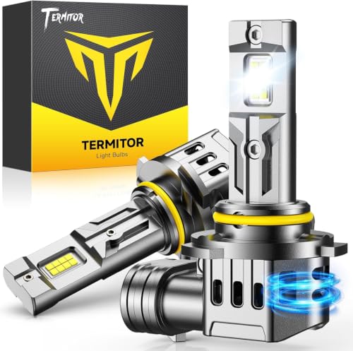 Termitor 9006 HB4 Fog Bulbs, 80000LM Ultra Bright 15X Brighter Lights, 2026 Pro Core 16 Chips, 90000Hrs Long driving Lifespan, CANBUS Ready Plug & Play, Pack of 2 by Termitor - Used condition - US$27.57