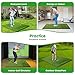 RELILAC 5x4FT Golf Mat with Ball Tray, 31mm Heavy Duty Golf Batting Mat for Backyard, Driving, Indoor and Outdoor Exercise, Divot Matte with 3 Tees for Debris Swing Driving Training