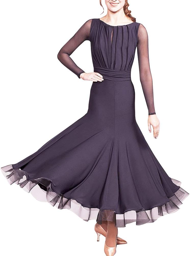 ライトブルー フレアスリーブ ダンスドレス 社交 ダンス ドレス 華麗な ライトブルー フレアスリーブ ダンスドレス 社交 ダンス ドレス 華麗な