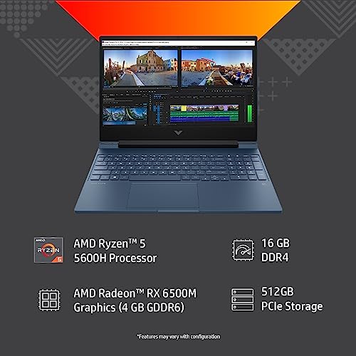 Image of HP Victus Gaming Laptop AMD Ryzen 5 5600H,15.6inch(39.6cm) FHD Gaming Laptop & Pulsefire Raid
