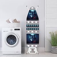 Poceacles Schattige Teckel Print Strijkplank Hoes Antiaanbaklaag Schroeiplekken en Vlekbestendig, Antislip Strijkplank Hoezen met Klittenband en Elastische Rand, L