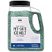 Natural Rapport Pet and Kid Friendly Ice Melt - Time Release Formula Lasts 3X Longer & Contains 25% More - Safer for Surfaces and Vegetation, Large 10 LB Jar