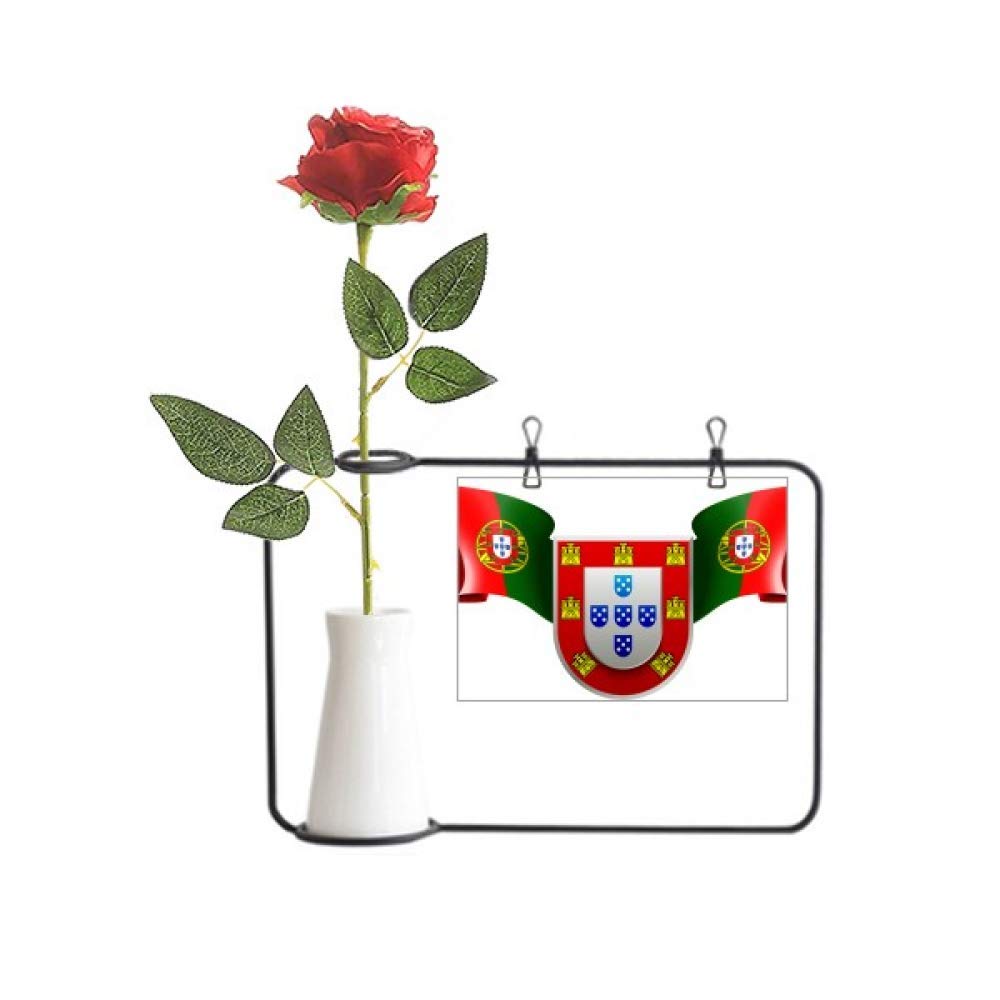Bouteille décoration rose artificielle Portugal sans entretien