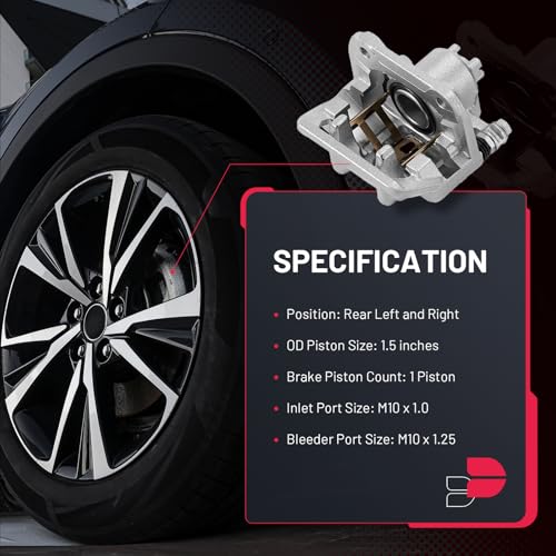 Image of BDFHYK 19B6886, 19B6887 Rear Disc Brake Caliper Assembly Compatible with Acura RDX 2013-2018 3.5L,Compatible with Honda CR-V 2007-2016 2.4L l4,Compatible with Crosstour 2012-2015 2.4L l4, 2pcs
