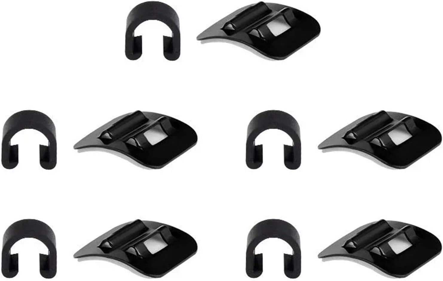 Bike Cable Clips 60Sets Cycling Brake Shifter Guides, All-Weather Frame Clamp Organizers