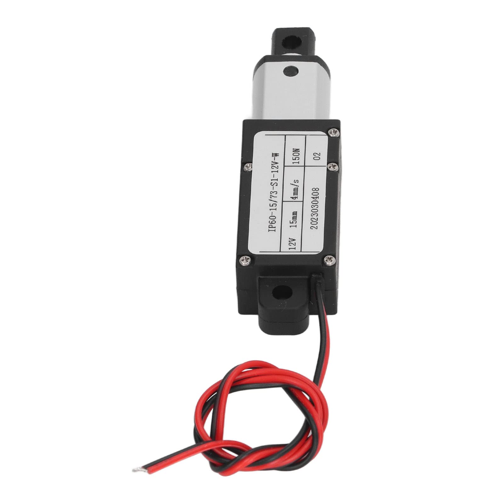 Mikro Linearzylinder, 12V 15mm Steigung Mini Elektrische Linearzylinder, 150N 4mm/s Wasserfest Mikro Elektrischer Linearzylinder für den Haushalt (Ohne Träger)