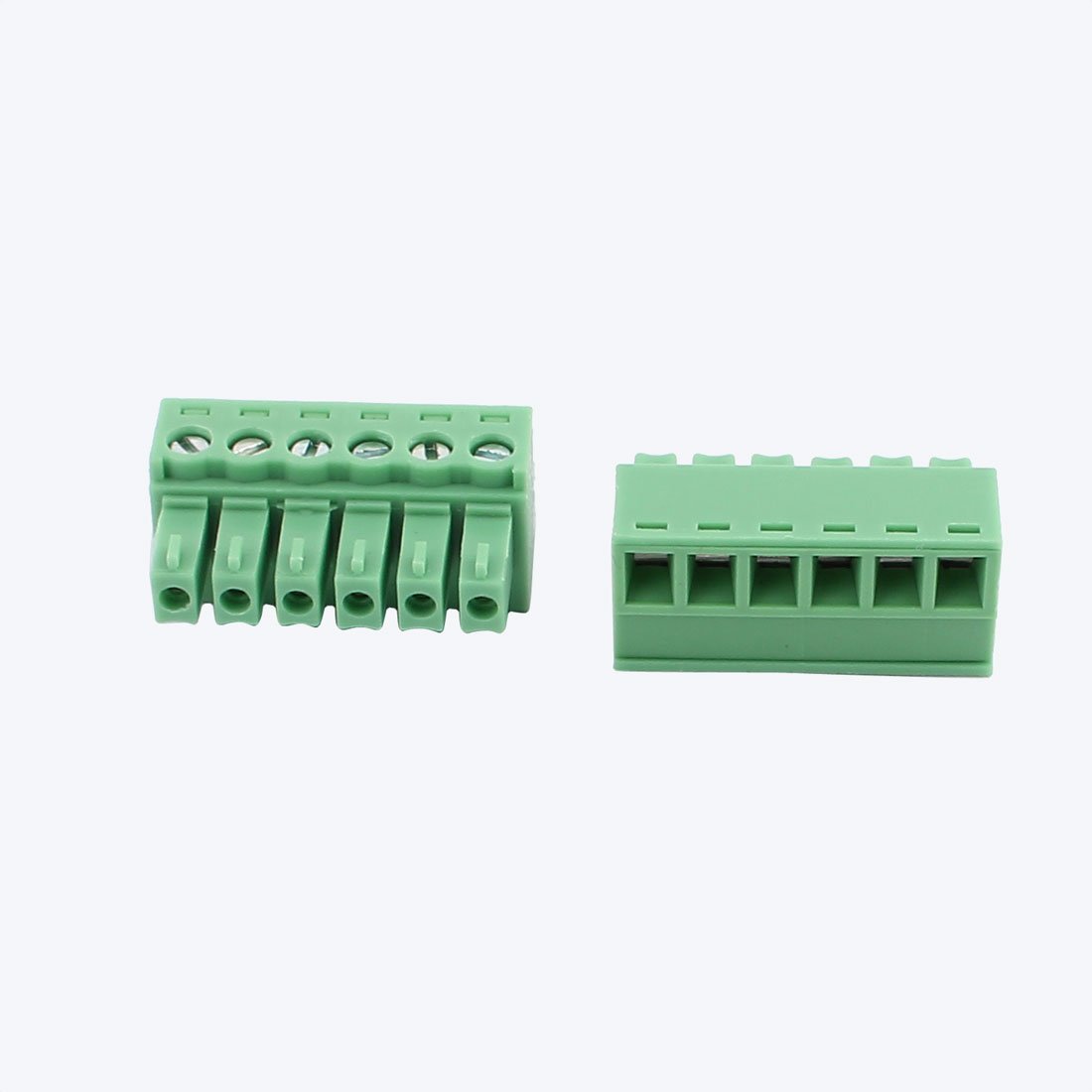 Aexit 5Pcs 300V 10A 2EDGK Connecteur de terminal à vis pour carte PCB à 6 broches avec pas de 3,81 mm HS218654Q726989O