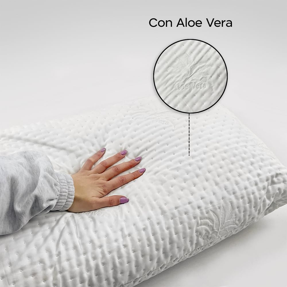 Mediawave Store - Guanciali Per Letto Ortopedici, Piuma Anallergica, Cuscini Imbottiti, Morbidi, Comodi, Guanciali Letto (4)