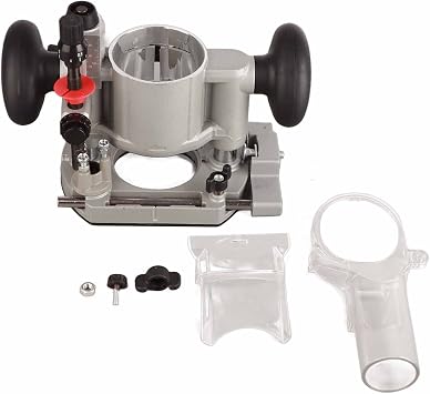 Compact Router Plunge Base Wood Router Base Double Handle Router Fixed Base Compact Router Plunge Base Kit Double Handle Trimming Machine Cover Transparent Protective Cover for Woodworking