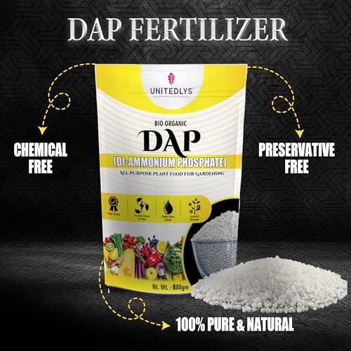 Unitedlys Bio Organic DAP Plant Food for Plants Home Garden 880G | Fertilizer for Crops | All Purpose Bio DAP Food for Home Plants & Gardening