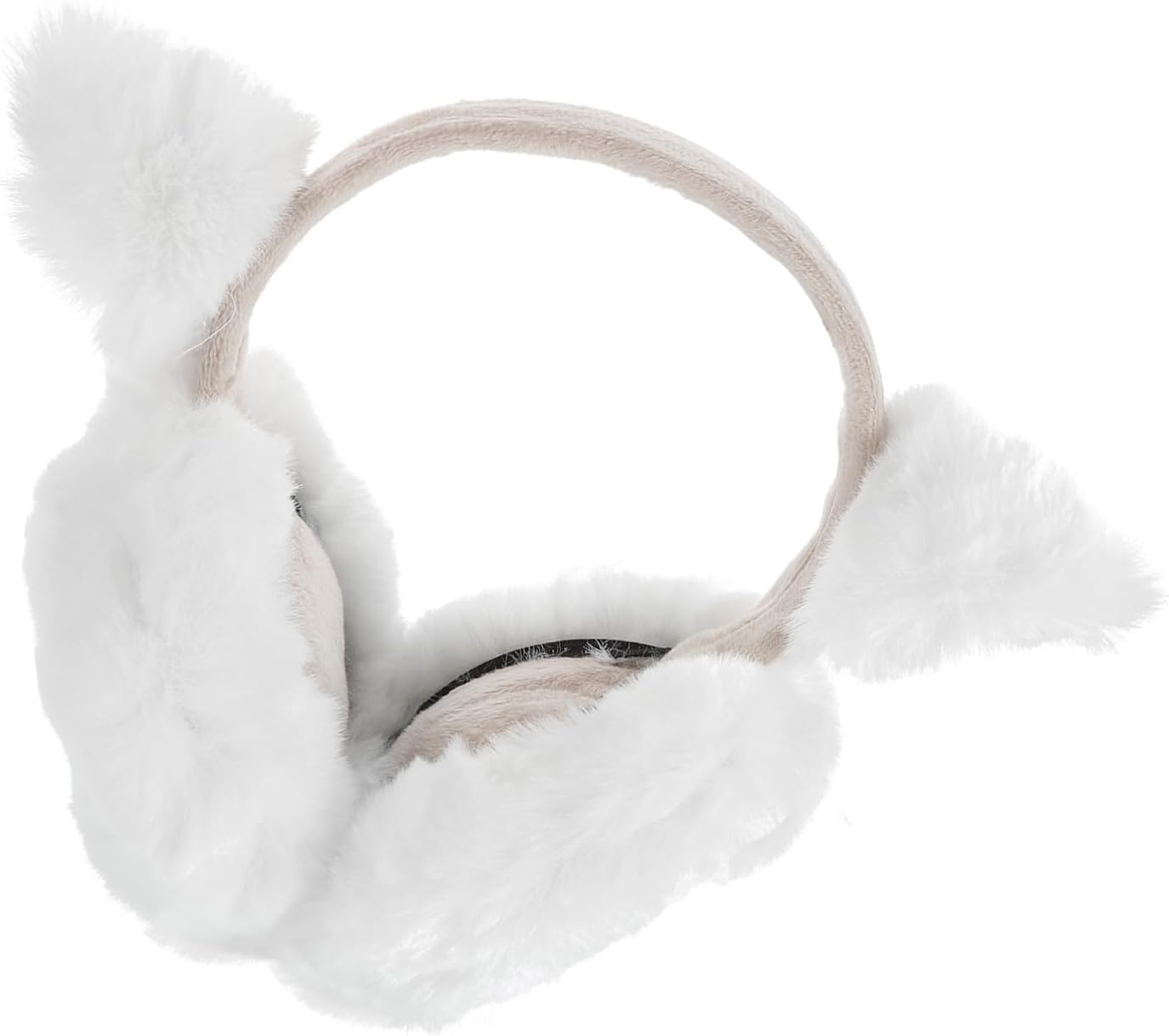 Cute Cat Ears Folding Earmuff Headband Warm Ear for Cold Weather Comfortable Stylish Design for Outdoor Activities Adorable Accessory for Women and Girls