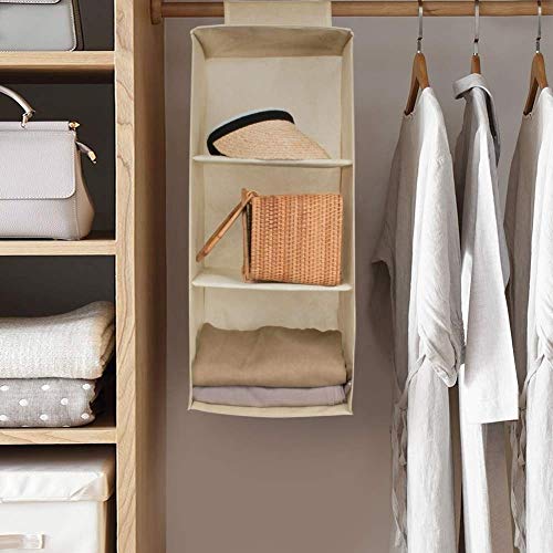 Organizador Suspenso Para Guarda Roupa 3 Divisórias Multiuso