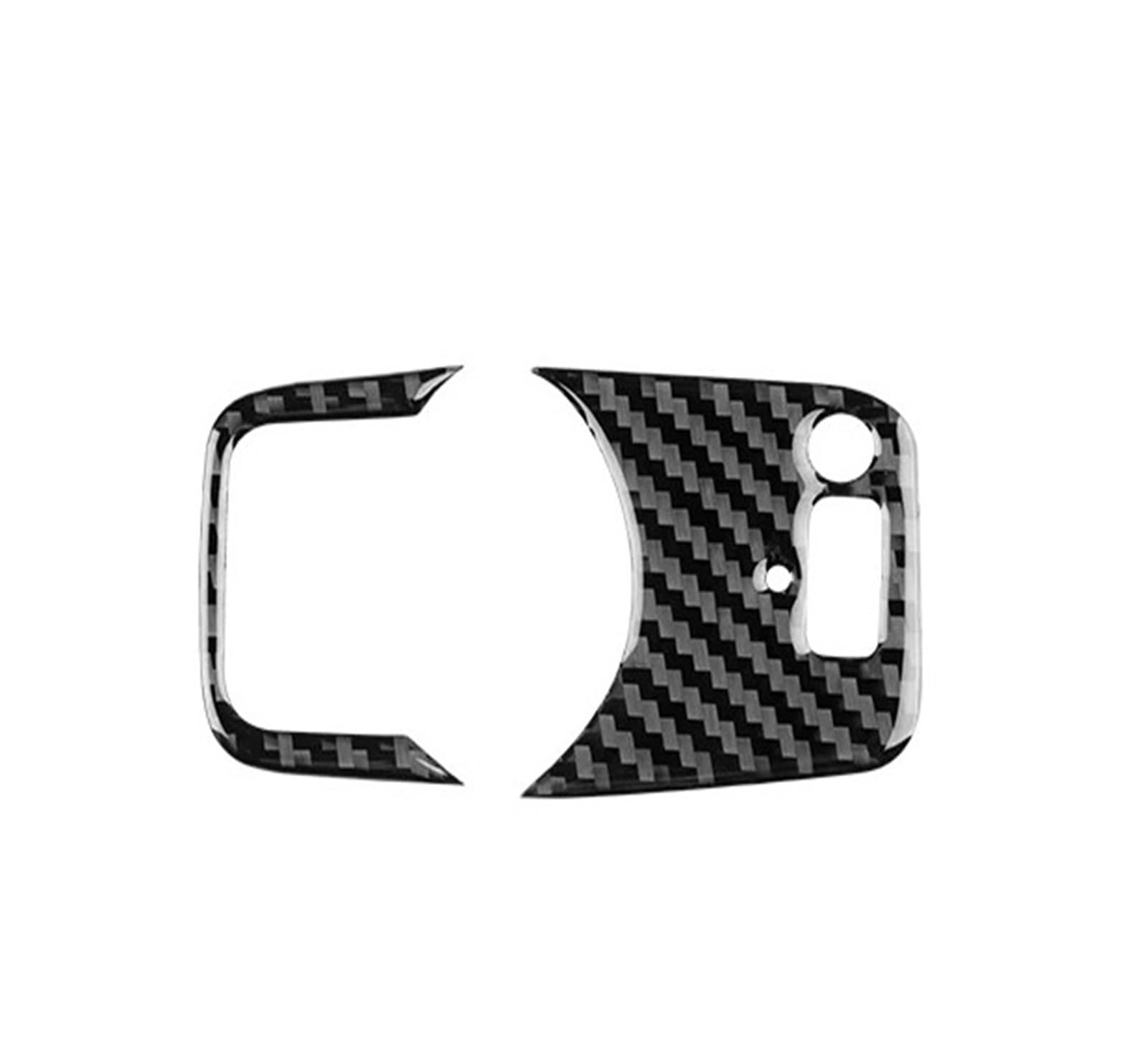 Car Interior Moulding Trim for Alfa for Romeo for Giulia for Stelvio 2017-2024 LHD RHD Car Headlight Switch Button Panel Sticker Interior Accessories(LHD Black Carbon)