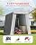 VEVOR Portable Shed Outdoor Storage Shelter, 6x8x7 ft Heavy Duty Instant Waterproof Storage Tent Sheds with Roll-up Zipper Door and Ventilated Windows for Motorcycle, Bike, Garden Tools