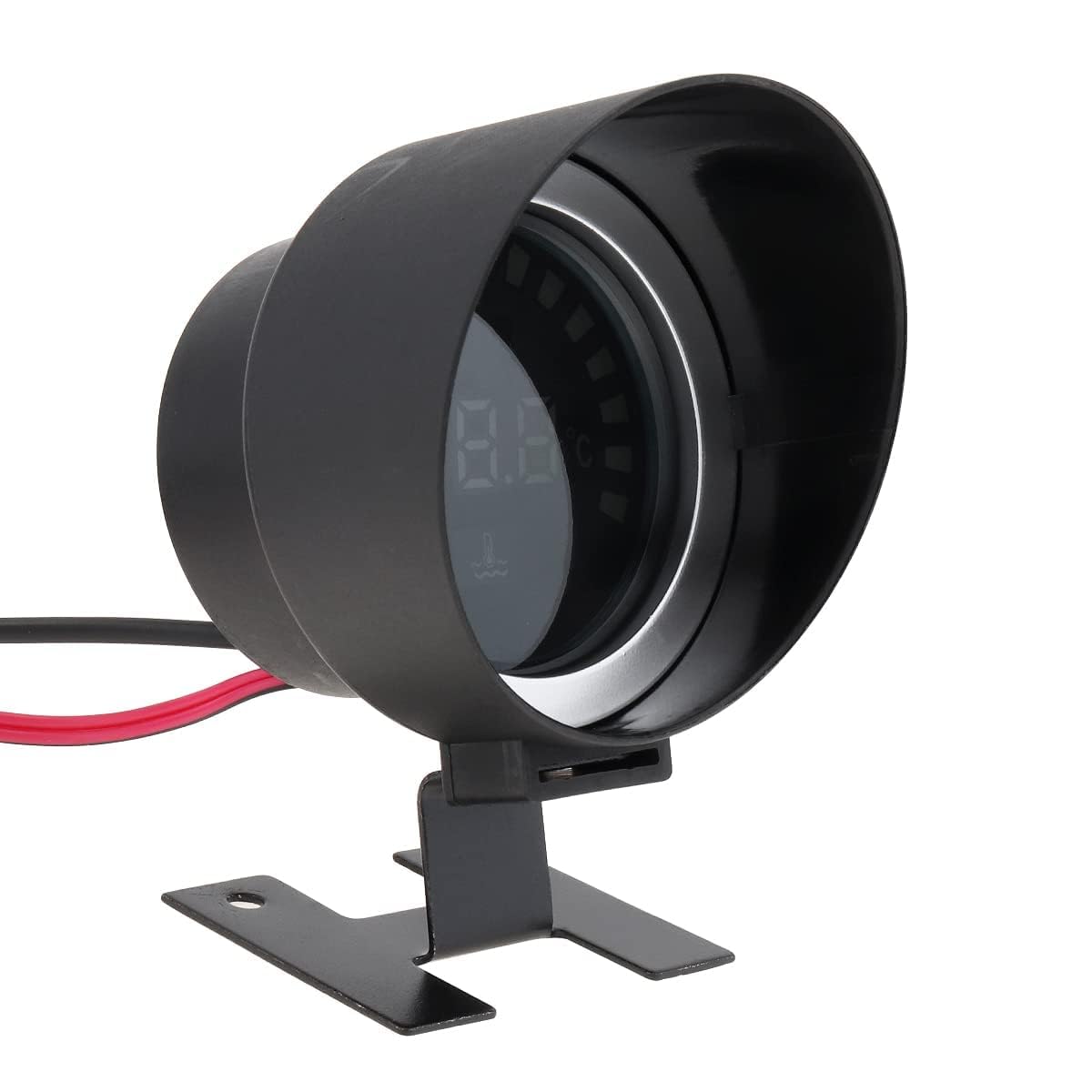 Jauge de température de l'eau, 2 pouces 52 mm rond LED numérique 12 V universel jauge de température de l'eau avec capteur pour voiture camion véhicule