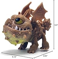 Vista 10 de Toysvill Dragons (Set 8 pcs) - Mini Action Figures: Toothless (Night Fury), Deadly Nadder, Gronckle, Hideous Zippleback, Hotburple, Monstrous