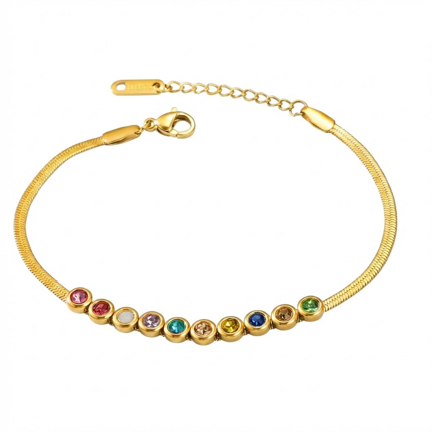 Multi-color Crystal Studded Gold Plated Fancy Openable Bracelet Jewellery for Women & Girls-image-37
